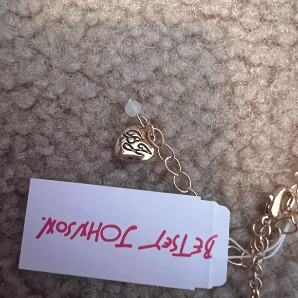 New with tags Betsey Johnson pink bling HEART necklace - Picture 9 of 9
